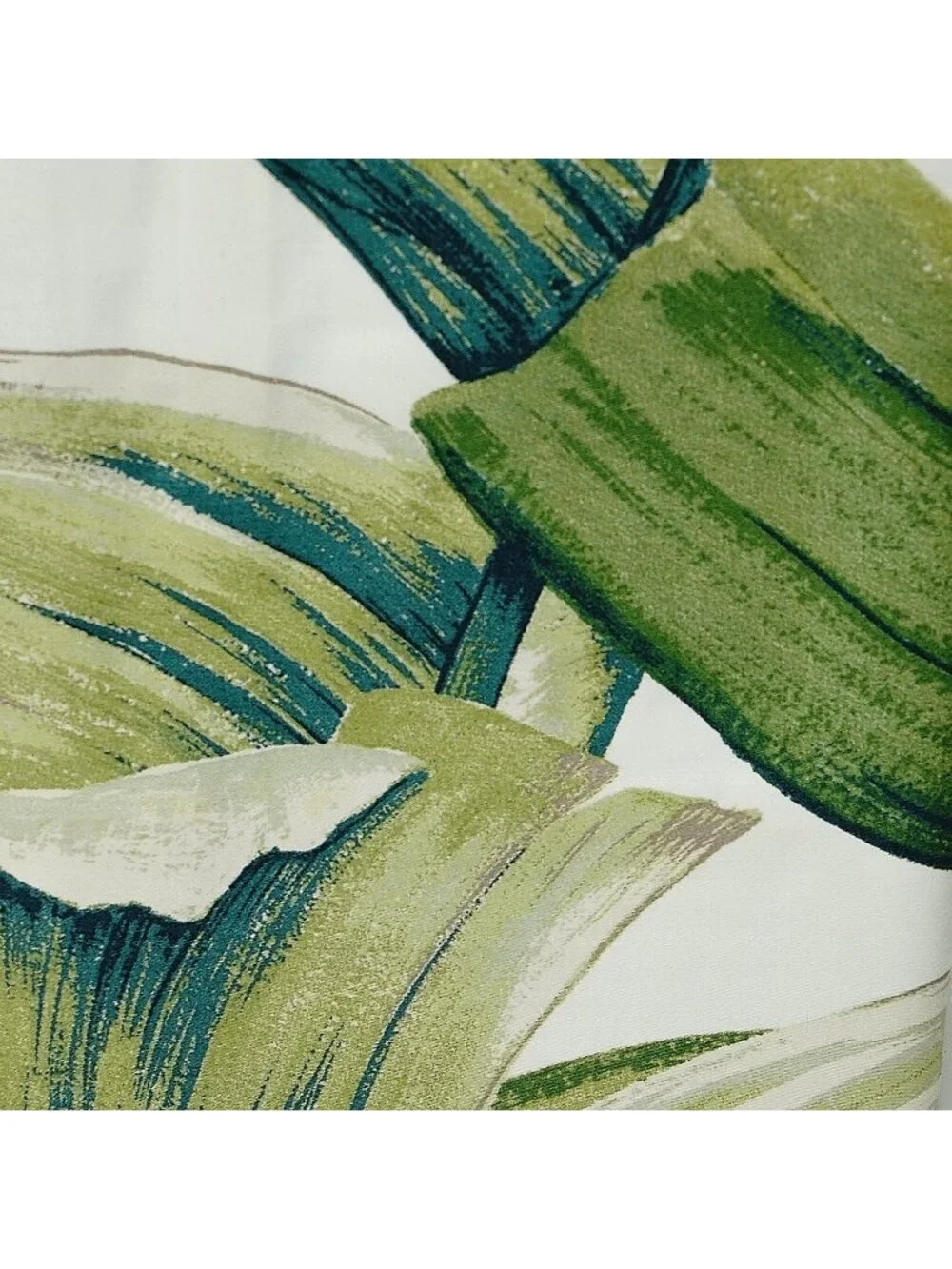 WILLIAMS SONOMA Euro Sham Tropical Leaf 100% Cotton Sateen Pillow Cover NWT